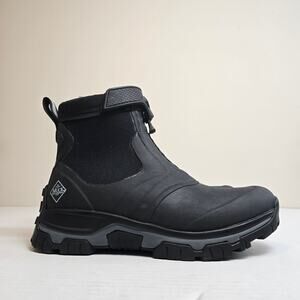Muck Boots Men's Apex Mid Zip Ankle Winter Boots Size 8 Black AXMZ-000